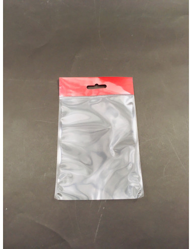 BOPP Sáček 110x35EČervený+140/40 μm 250Ks - Eurozávěs s výztuhou | Obaly a sáčky C&C Líně