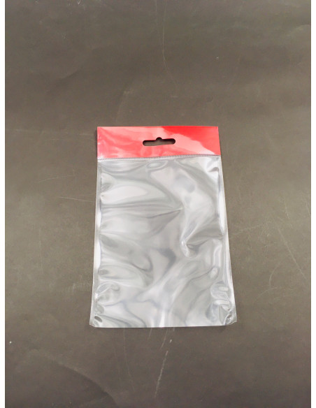 BOPP Sáček 110x35EČervený+140/40 μm 250Ks - Eurozávěs s výztuhou | Obaly a sáčky C&C Líně