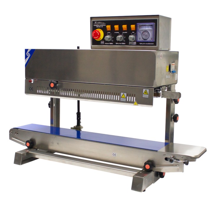 Vertikální průběžná svářečka folií s tiskem FRM-980 II-N