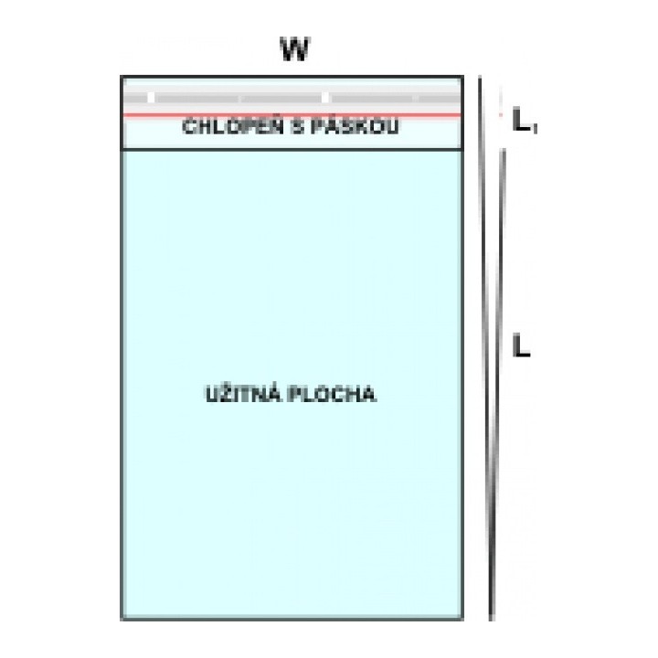 Sáček PP 215x300+25CHP/30μm - na A4