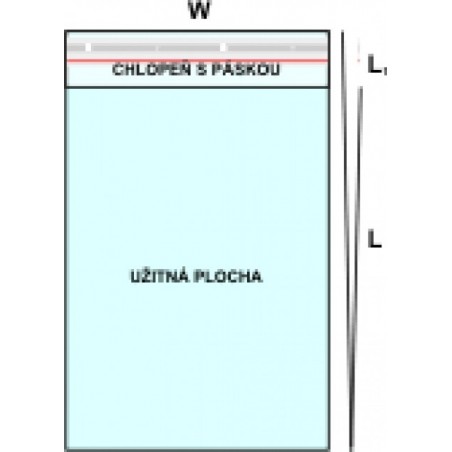 Sáček PP 153x215+25CHP/30μm - na A5