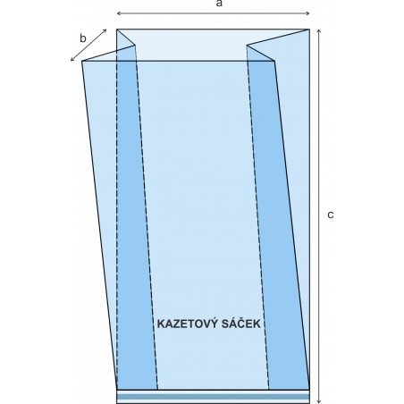 Sáček BOPP 80x40x400/30μm (100ks)