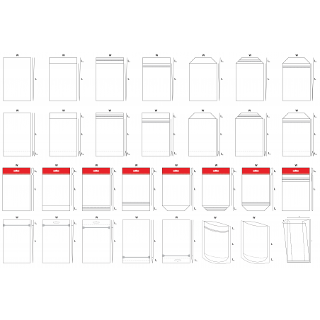 Typy vyráběných sáčků